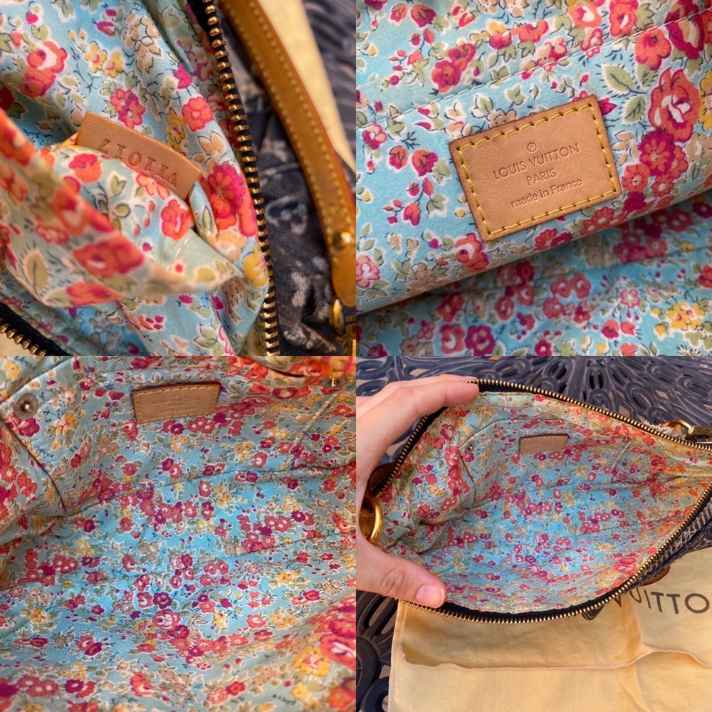SOLD Louis Vuitton Denim Patchwork Pouchy Shoulder Bag - Picture 15 of 15